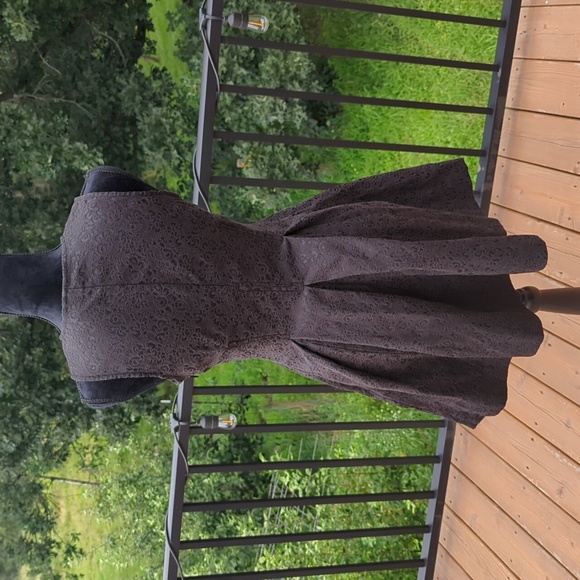 Pleated Black Dress - Picture 3 of 5